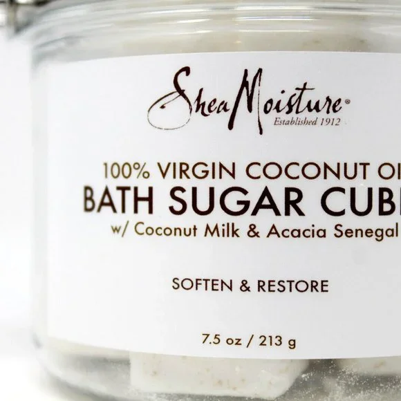 3pk- Shea Moisture 100% Virgin Coconut Oil Bath Sugar Cubes Coconut Milk Acacia - Picture 9 of 13